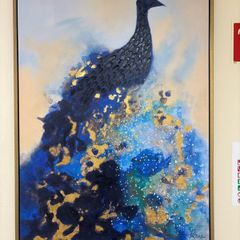 Canvas Peacock Painting/Art