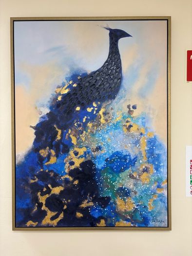 Canvas Peacock Painting/Art