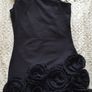 Mini Black Dress one shoulder Image 3