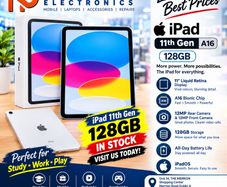 I pad A16 (11th Gen 128 Gb pink -blue and  sliver  .ipad 11th Gen ipad 11th  gen