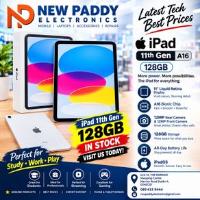 I pad A16 (11th Gen 128 Gb pink -blue and  sliver  .ipad 11th Gen ipad 11th  gen