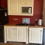 Kitchen + Island + Solid Oak Countertops + Integrated Dishwasher + black sink & gold mixer tap Image 4