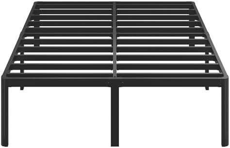 41 cm High Super King Bed Frame, 180 x 200 cm Metal Bed Frame Super King with Rounded Corner Legs
