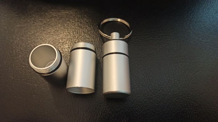 Aluminum keychain ,medicine box.