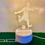 3D Footballer LED Illusion Lamp - Plug In Power Image 2