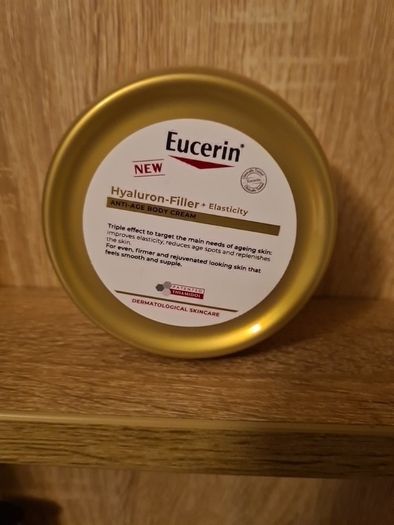 Eucerin Hyaluron Filler  Elasticity Anti Age Body Cream 200ml. Foil sealed.