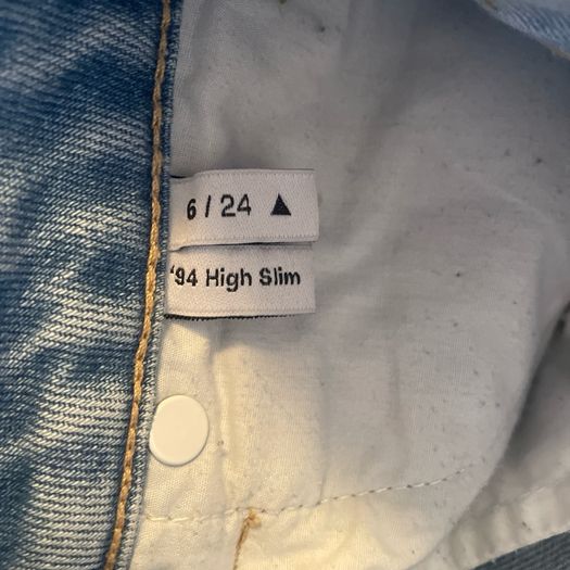 Abrand jeans size 6/24 blue high waisted