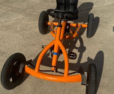 Orange Berg Buddy go kart
