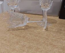Vintage Watford crystal sherry/port Glasses