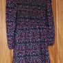 Girls dress pink, lilac and black flowers Age 9-10 Image 2