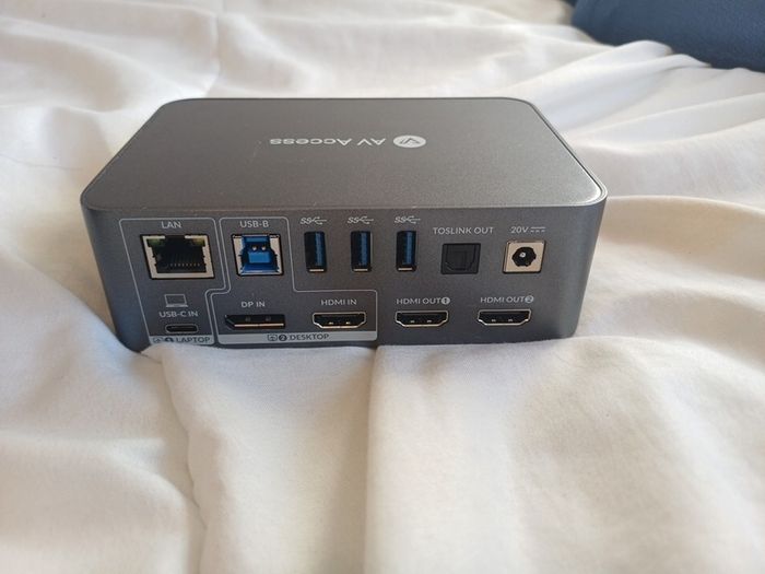 KVM laptop and desktop switch