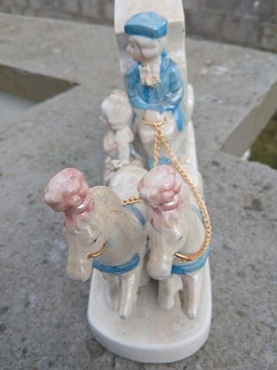 Rare Vintage Porcelain Mantel Clock