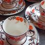 Art Deco Hand Painted Ivery Ware Tea Set Image 2