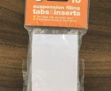 Suspension Tabs & Inserts - Unopened Pack