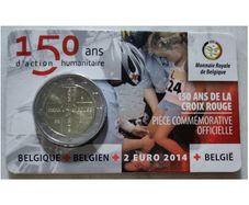 Belgium 2 Euro Brilliant Uncirculated Coin 2014 - Red Cross