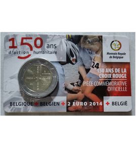 Belgium 2 Euro Brilliant Uncirculated Coin 2014 - Red Cross