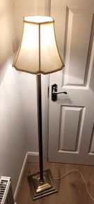 brass floor lamp