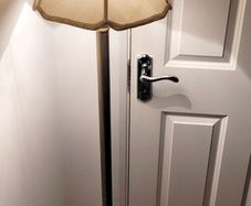 brass floor lamp