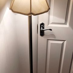 brass floor lamp