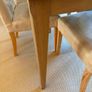 Solid oak dining table and 6 dining chairs Image 7