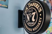Jack Daniels Inspired LED Light Box Wall Sign  Whiskey Bar Pub Man Cave Illmi