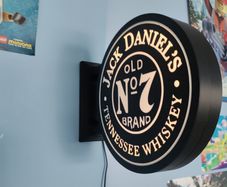 Jack Daniels Inspired LED Light Box Wall Sign  Whiskey Bar Pub Man Cave Illmi