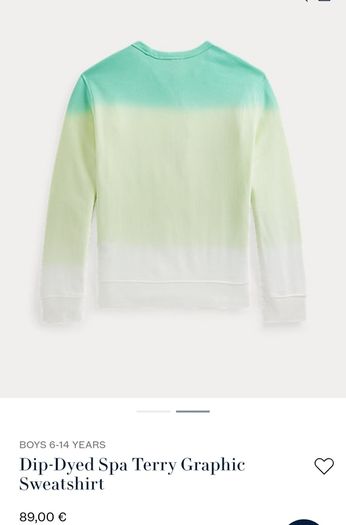 Ralph Lauren sweatshirt size S, 8 years, also M, 10-12 years
