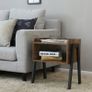 Side Table Nightstand Retro Rustic Chic Wood Look- FREE DELIVERY NATIONWIDE Image 4