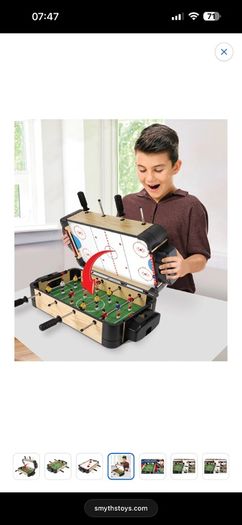 Mini football / air hockey table