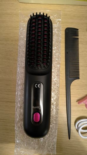 Portable Wireless Hair Straightener Brush