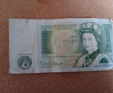 Vintage Sterling pound note