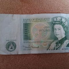 Vintage Sterling pound note