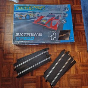 Scalextric Extreme Speed Set EXTENDED: with extra straight track.