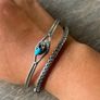 Native American Navajo silver & Turquoise Bracelet Image 6