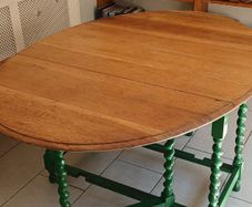 solid oak dining table