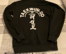 Taekwondo hoodie, size youth large