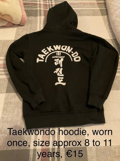 Taekwondo hoodie, size youth large