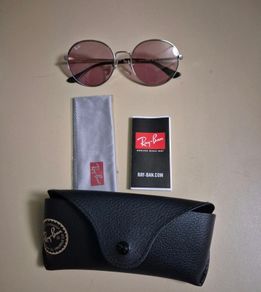 Ray-Ban RB3612D Team Wang Round Sunglasses Silver/Violet Lens Full Box Set