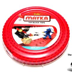 LEGO ZURU MAYKA Tape Red 2 Stud Wide 2 Metres Long 6.5 FT Adhesive Toy Block Tape Brand New Sealed