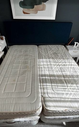 Double bed and mattress