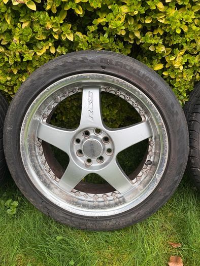 R17 Alloy Wheels Set Dual Pcd 4x100 / 4x114.3  Rs5 Style