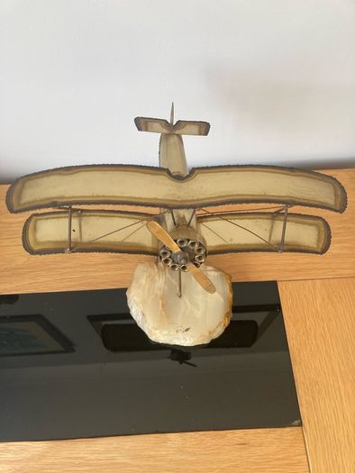 Vintage Airplane Sculpture