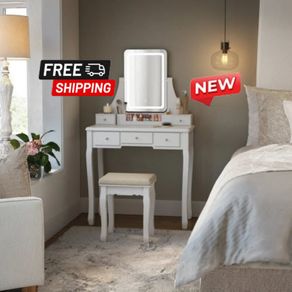 Dressing Table with LED Lighting