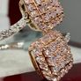 Gold 9K Rose Gold SGL Certified Natural Pink Diamond & White Diamond Image 5