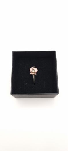 Vintage Collectable Daisy London Diamond And Enamel Silver Frog Ring