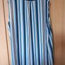 Ladies Blue Stripe Sleeveless Blouse Image 3
