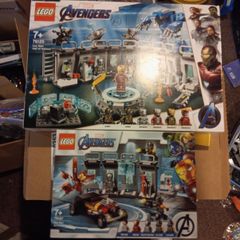 Lego 76125 and 76167 Iron Man Hall of Armour + Iron Man Armoury