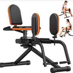 Hip Abductor Machine for Home 6 Resistance Adjustments Inner Thigh Exercise Equipment Glute Training Machine for Sedentary/Postpartum Recovery