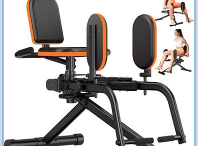 Hip Abductor Machine for Home 6 Resistance Adjustments Inner Thigh Exercise Equipment Glute Training Machine for Sedentary/Postpartum Recovery