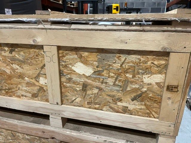 wooden shipping crate + optional storage
